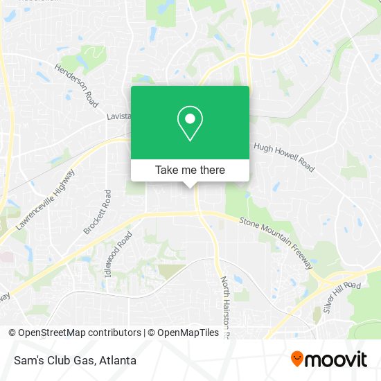 Sam's Club Gas map