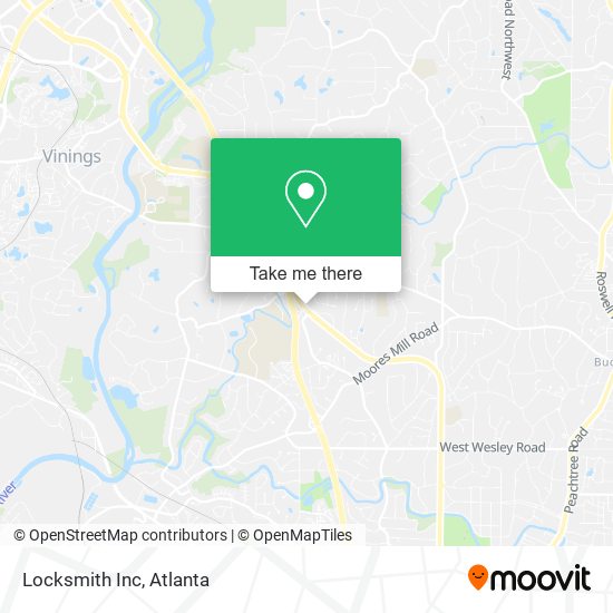 Mapa de Locksmith Inc