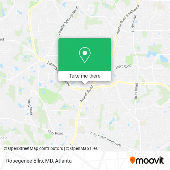 Mapa de Rosegenee Ellis, MD