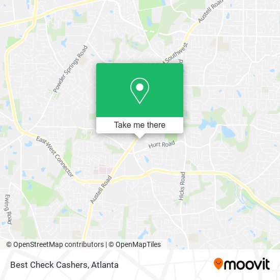 Best Check Cashers map