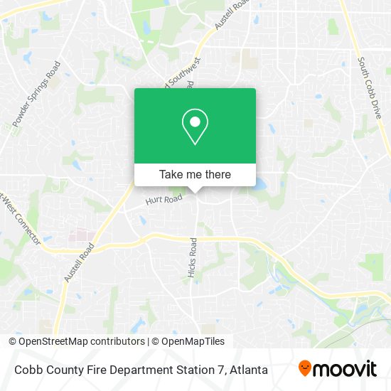 Cobb County Fire Department Station 7 map