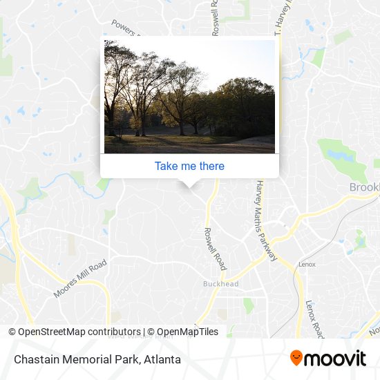 Chastain Memorial Park map