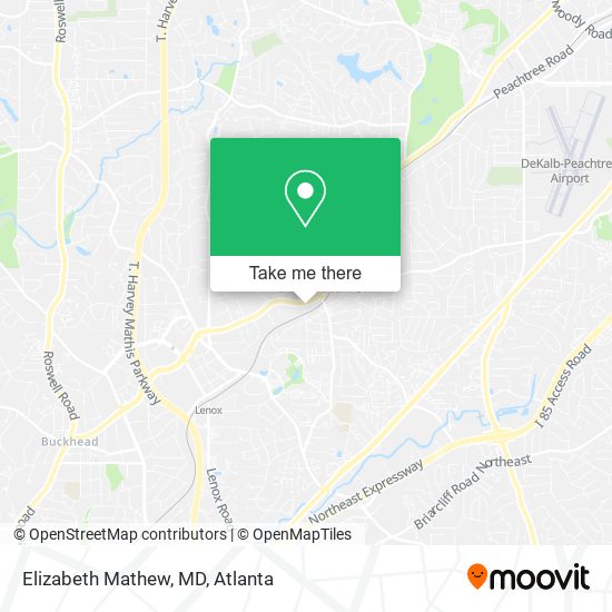 Elizabeth Mathew, MD map