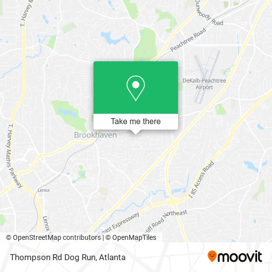 Mapa de Thompson Rd Dog Run