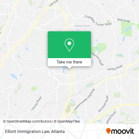 Elliott Immigration Law map