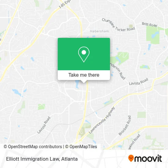 Elliott Immigration Law map