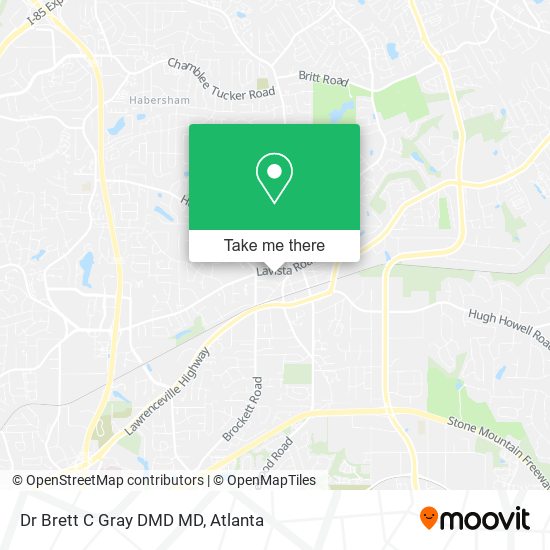 Dr Brett C Gray DMD MD map