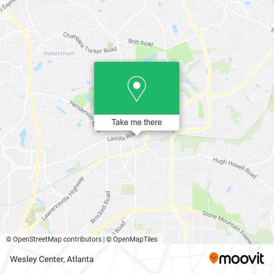 Wesley Center map