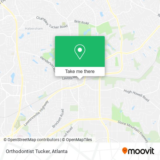 Orthodontist Tucker map