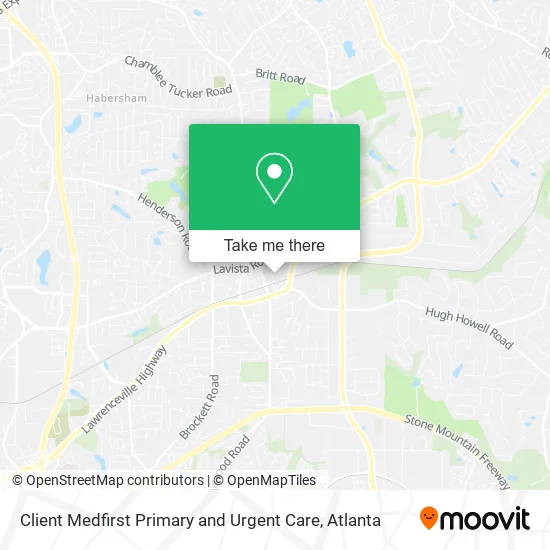 Mapa de Client Medfirst Primary and Urgent Care