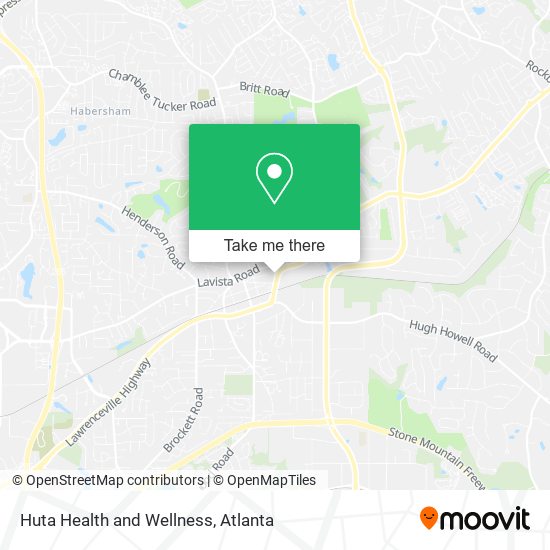 Huta Health and Wellness map