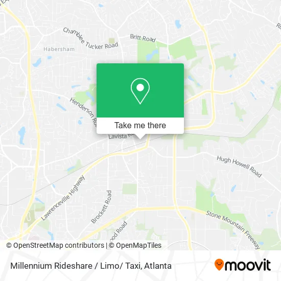 Mapa de Millennium Rideshare / Limo/ Taxi