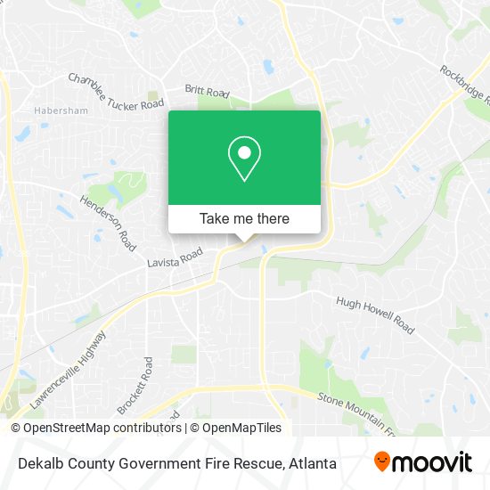 Dekalb County Government Fire Rescue map