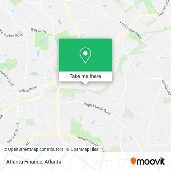 Mapa de Atlanta Finance