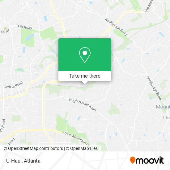 U-Haul map