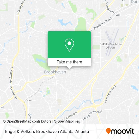 Engel & Volkers Brookhaven Atlanta map