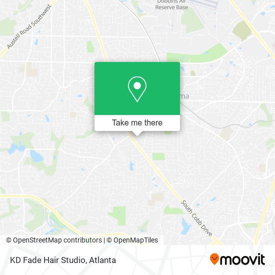 KD Fade Hair Studio map