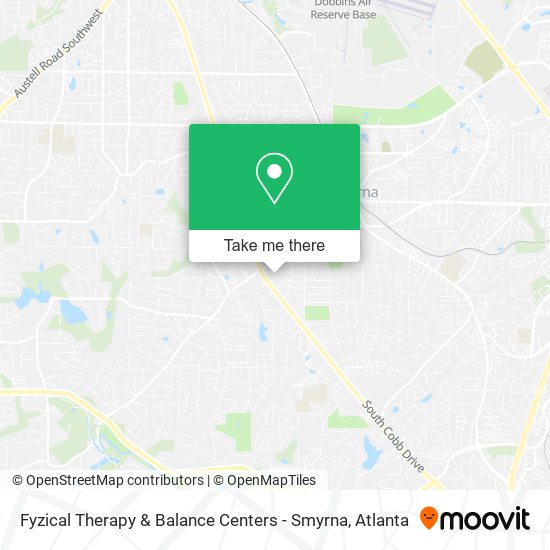 Fyzical Therapy & Balance Centers - Smyrna map