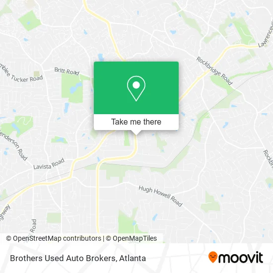 Brothers Used Auto Brokers map