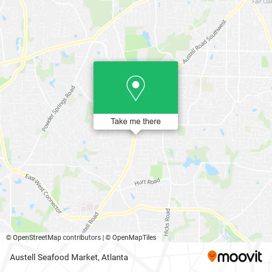 Austell Seafood Market map