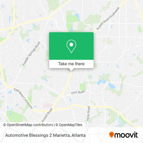 Mapa de Automotive Blessings 2 Marietta