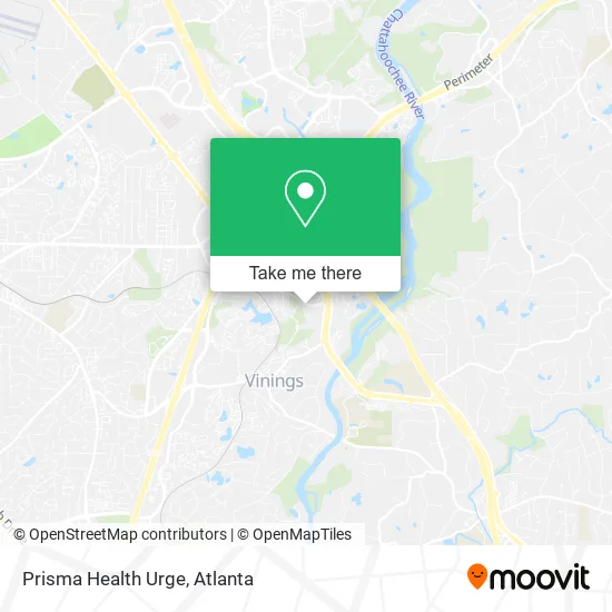Prisma Health Urge map