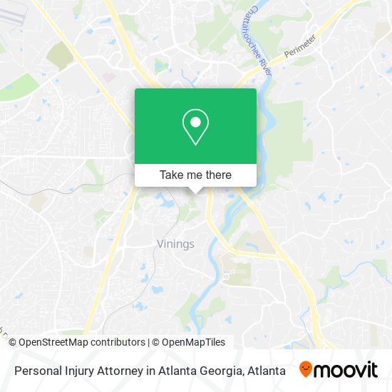 Personal Injury Attorney in Atlanta Georgia map