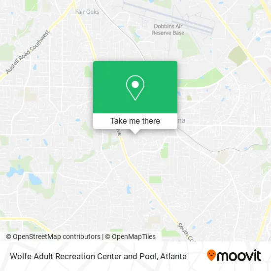 Mapa de Wolfe Adult Recreation Center and Pool