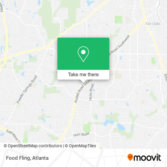 Food Fling map