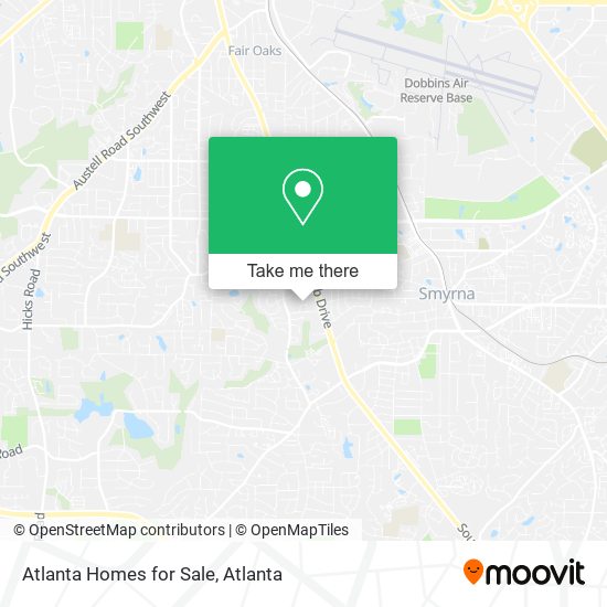 Mapa de Atlanta Homes for Sale