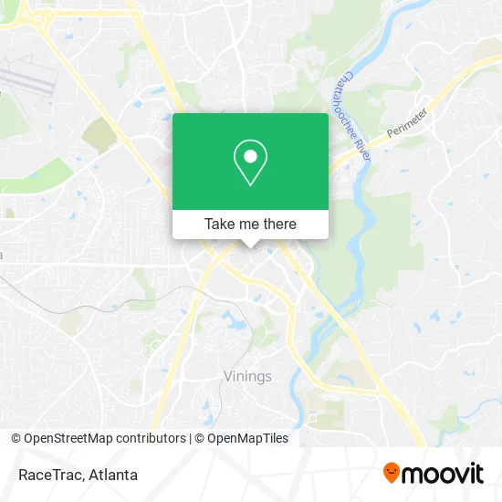 RaceTrac map