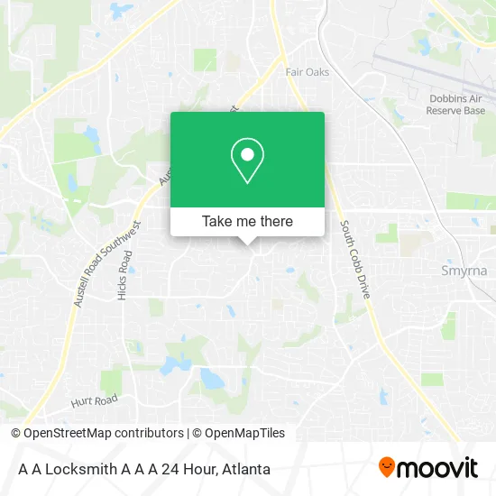Mapa de A A Locksmith A A A 24 Hour