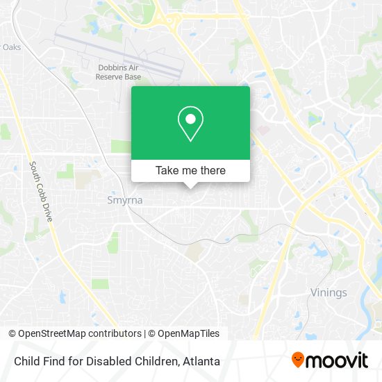 Mapa de Child Find for Disabled Children