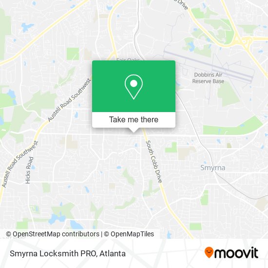 Smyrna Locksmith PRO map