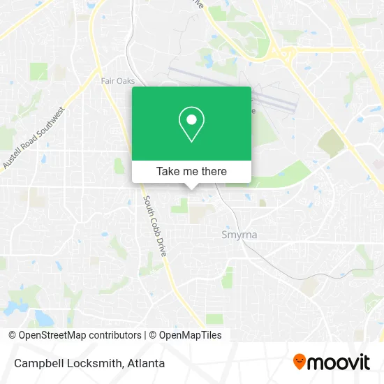 Campbell Locksmith map