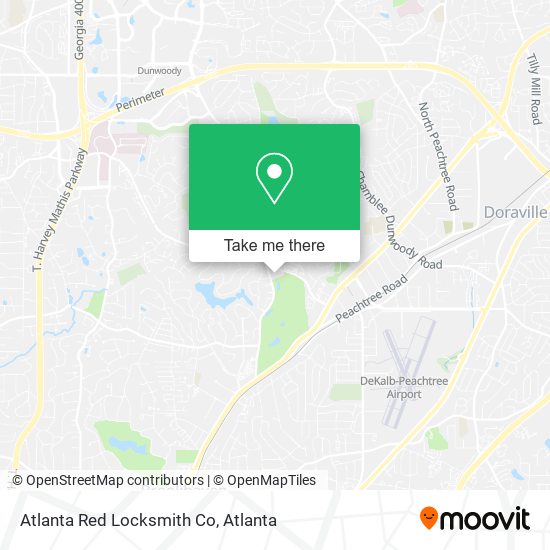 Atlanta Red Locksmith Co map