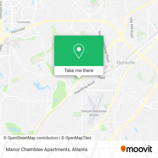 Manor Chamblee Apartments map