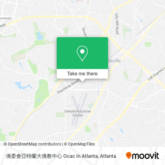 Mapa de 僑委會亞特蘭大僑教中心 Ocac In Atlanta