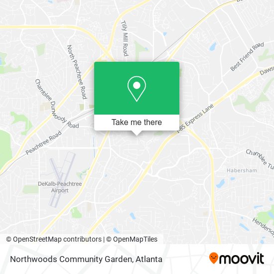Northwoods Community Garden map