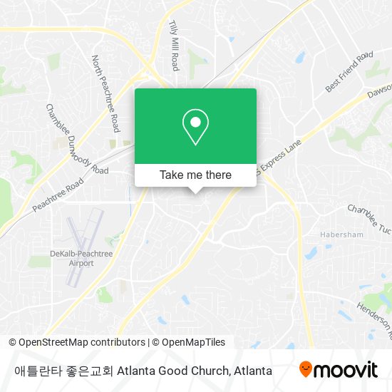 애틀란타 좋은교회 Atlanta Good Church map