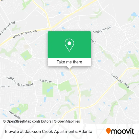 Mapa de Elevate at Jackson Creek Apartments