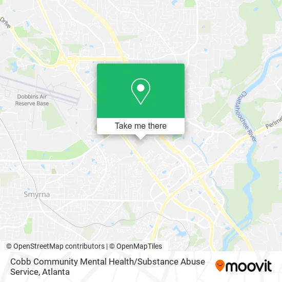 Cobb Community Mental Health / Substance Abuse Service map