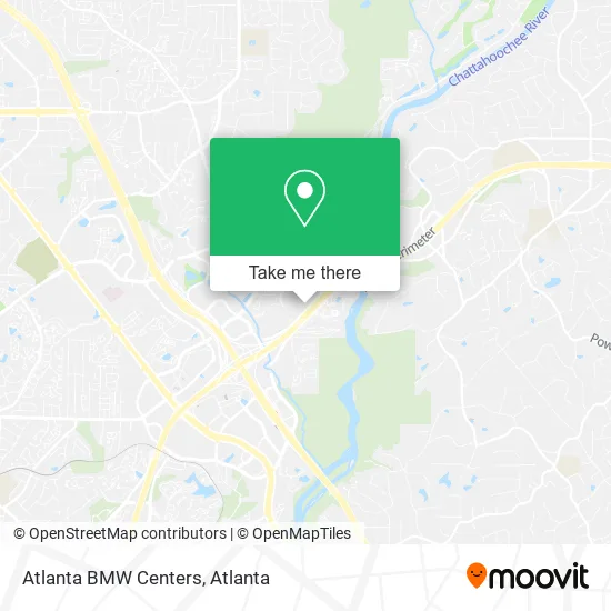 Atlanta BMW Centers map