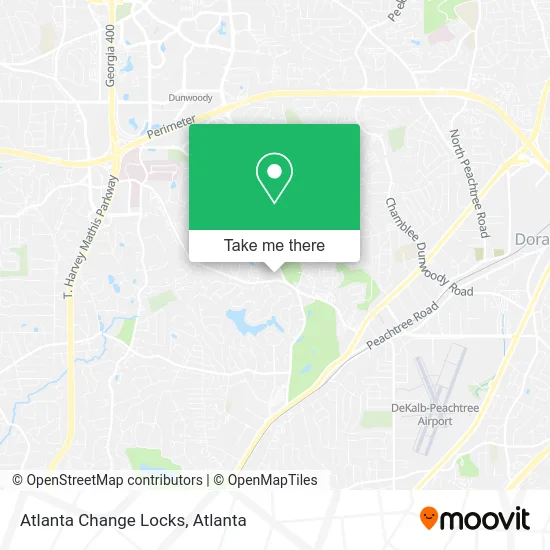 Atlanta Change Locks map