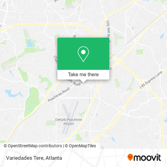 Variedades Tere map