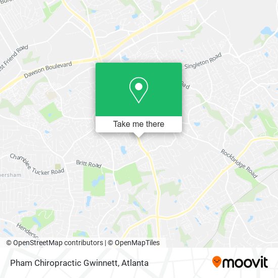 Pham Chiropractic Gwinnett map