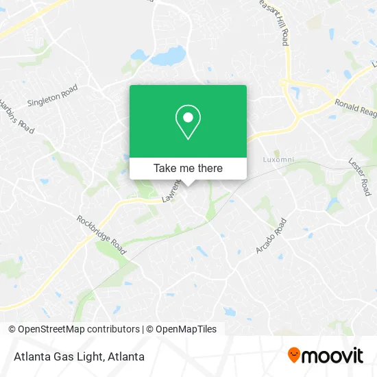 Atlanta Gas Light map
