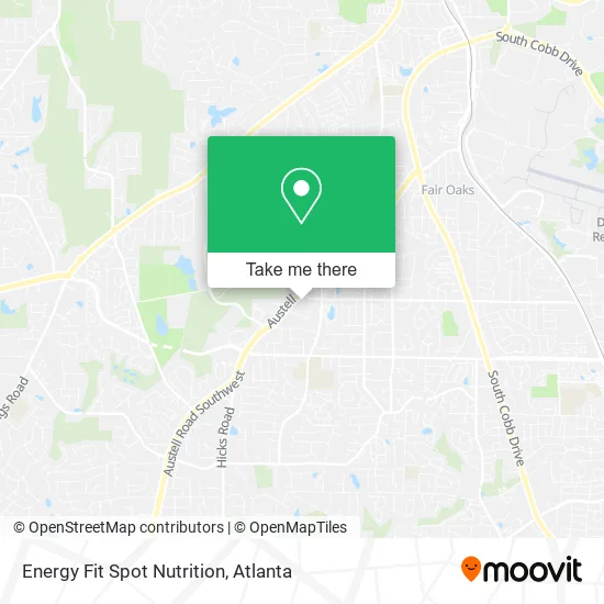 Mapa de Energy Fit Spot Nutrition