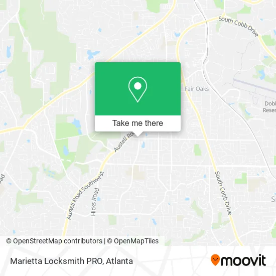 Mapa de Marietta Locksmith PRO