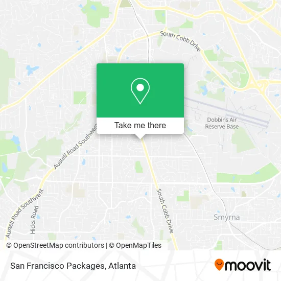 San Francisco Packages map